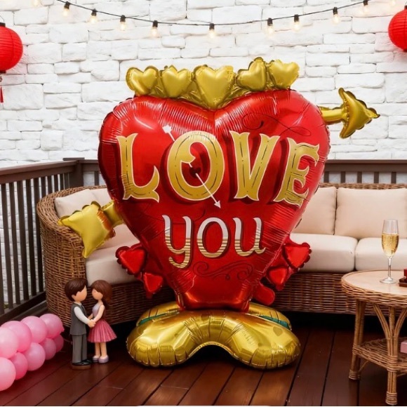 Other - 40 Inch Heart Shaped Balloon Cartoon Decor for any celebration